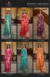 Keesha Organza By Rajtex Two Tone Handloom Weaving Saree Orders In India 